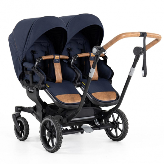 Emmaljunga 2024 NXT Twin 735 Flat Sittvagn Outdoor Navy