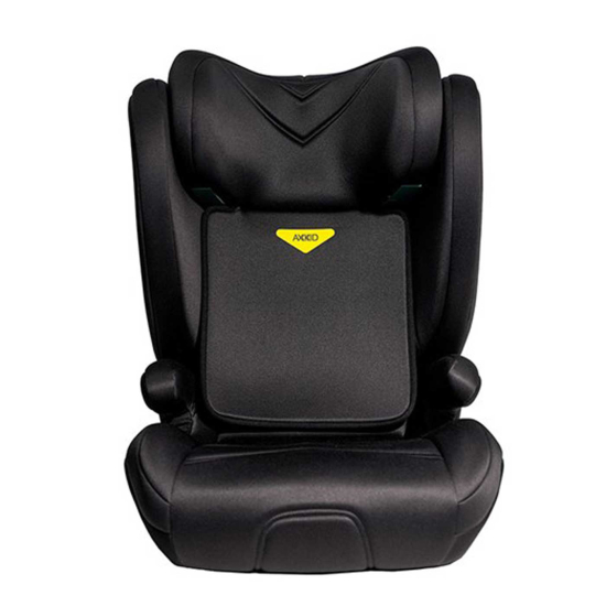 Axkid Boostkid Shell Black – bältesstol med ASIP för 6–12 år