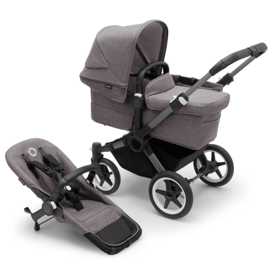 Bugaboo Donkey 5 Mono Barnvagn Graphite/Grey Melange