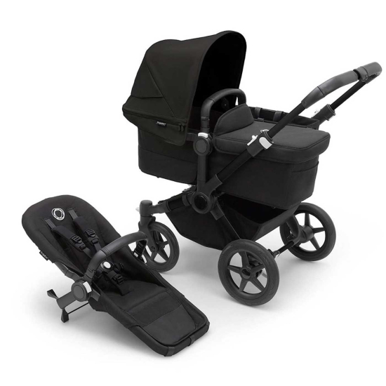 Bugaboo Donkey 5 Barnvagn Mono Black / Midnight Black
