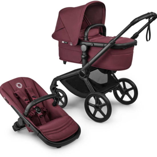Bugaboo Fox 5 Renew Dark Cherry – lätt duovagn för alla vägar