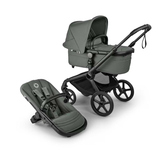 Bugaboo Fox 5 Renew Barnvagn Black/Forest Green