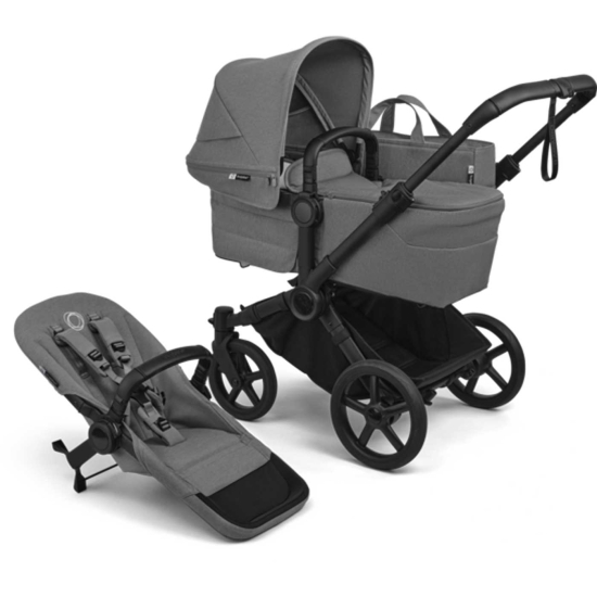 Bugaboo Donkey 6 Moon Grey – duovagn med massivt förvaringsutrymme