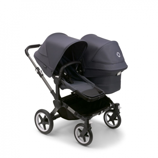 Bugaboo Donkey 5 Duo Syskonvagn Graphite/Stormy Blue