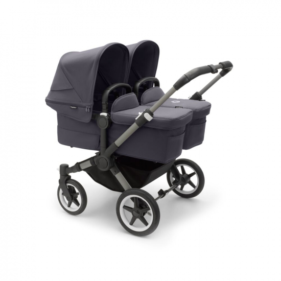 Bugaboo Donkey 5 Twin Tvillingvagn Graphite/Stormy Blue