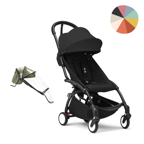 Stokke YOYO3 Sittvagn – hopfällbar vagn med regnskydd