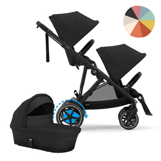 Cybex e-Gazelle S – eldriven syskonvagn med 20 kombinationer