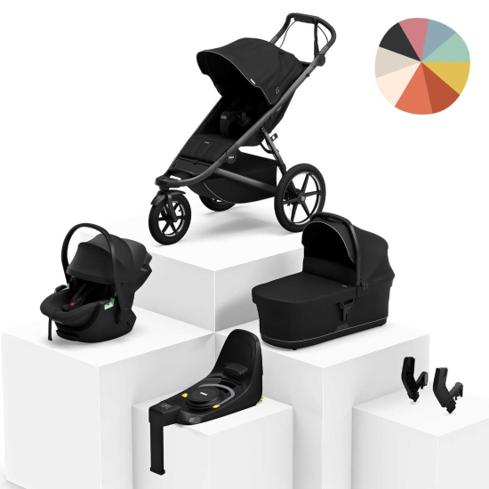 Thule Urban Glide 3 Duovagn + Maple Babyskydd & Bas