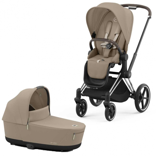 Cybex e-Priam Duovagn Cozy Beige – eldriven motorhjälp