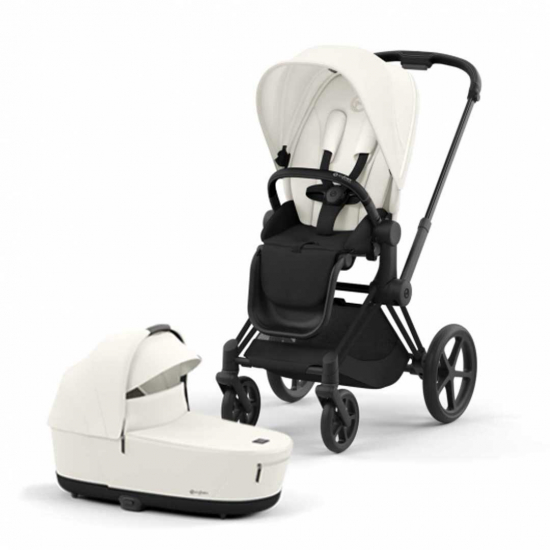 Cybex Priam Off White – kompakt stadsvagn med stor förvaring