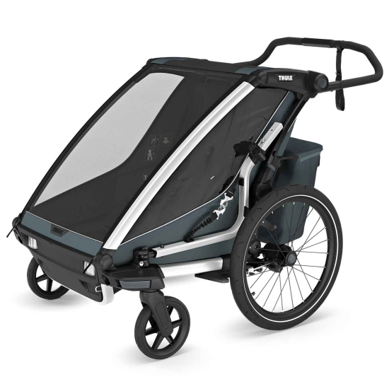Thule Chariot Cross 2 Cykelvagn Double Dark Slate