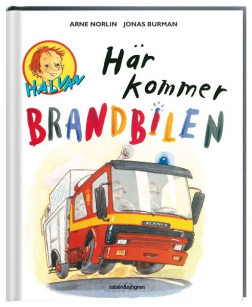 Halvan Här kommer brandbilen – pekbok om brandmän för de minsta