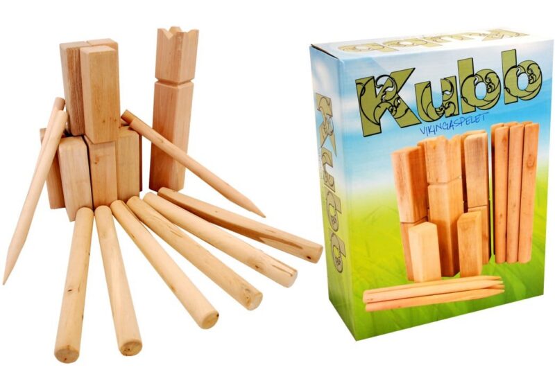 Kubb i trä – klassiskt vikingaspel för hela familjen utomhus