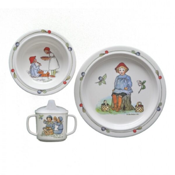 Rätt Start Presentset Putte – melaminservis med Elsa Beskow-motiv