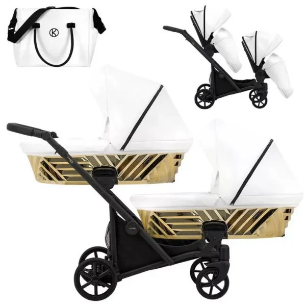 Kunert Ivento Duo Glam – tandemvagn med 12 konfigurationer för tvillingar