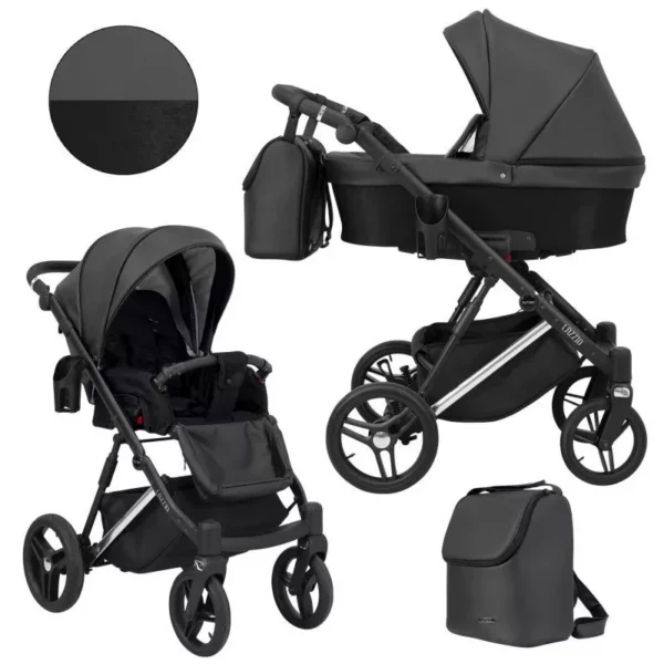 Kunert Lazzio Premium 2-i-1 – barnvagn upp till 15 kg med ventilationspanel