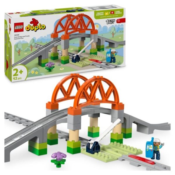 LEGO DUPLO Town 10426 Tågbro och spår – Expansionsset