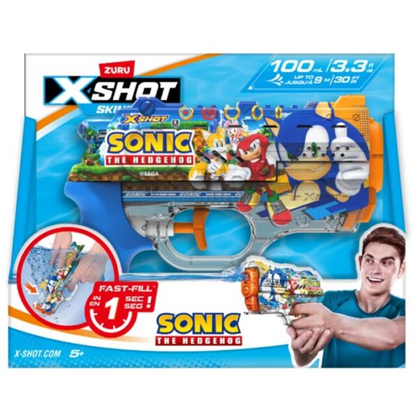 X-Shot Water Nano Fast-Fill Skins Sonic – snabbfyllande vattenpistol